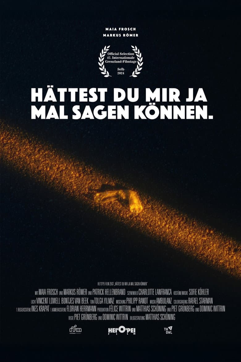Hättest du mir ja mal sagen können