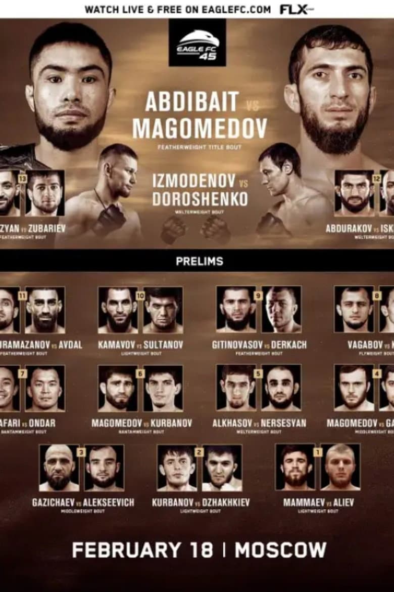 Eagle FC 45: Gitinovasov vs. Magomedov