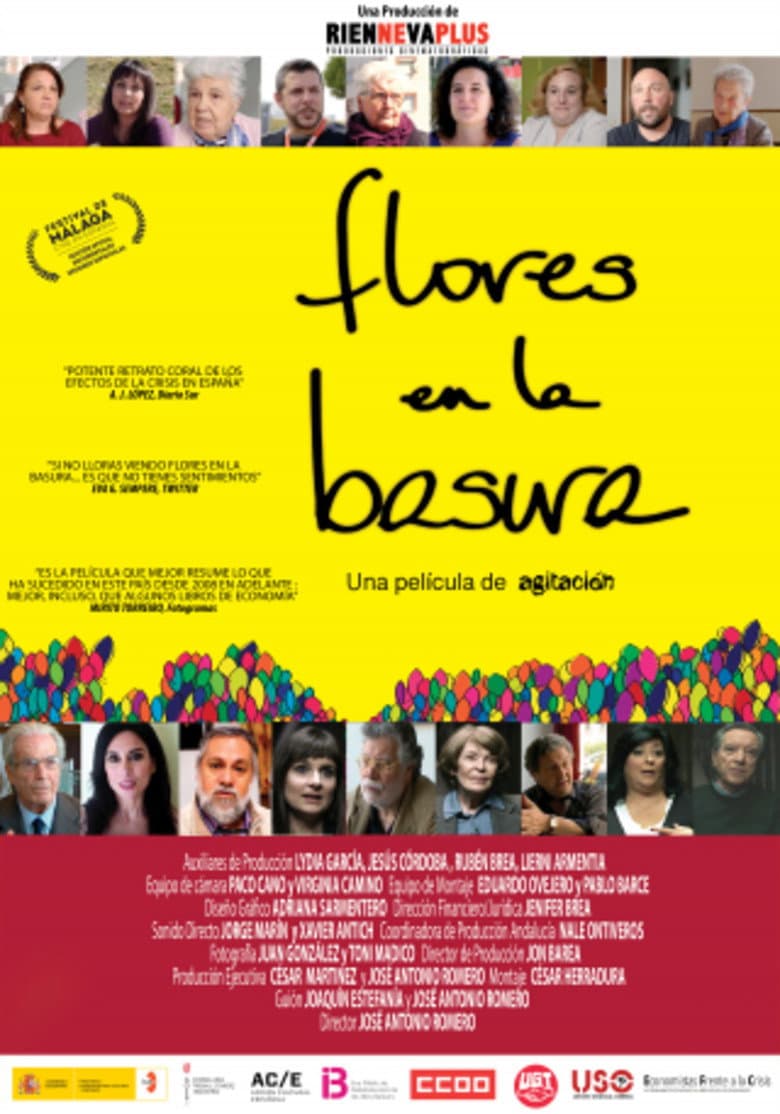Flores en la basura