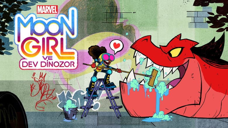 Marvel Moon Girl ve dev dinozor Görsel 1
