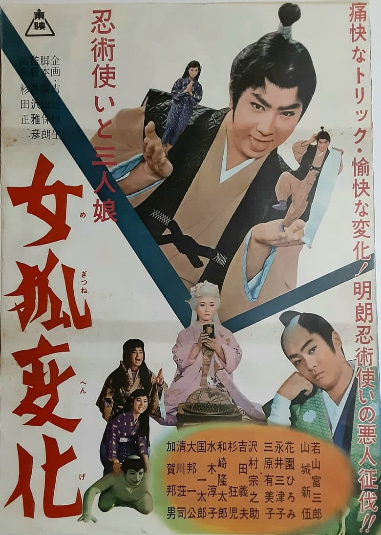 忍術使いと三人娘　女狐変化