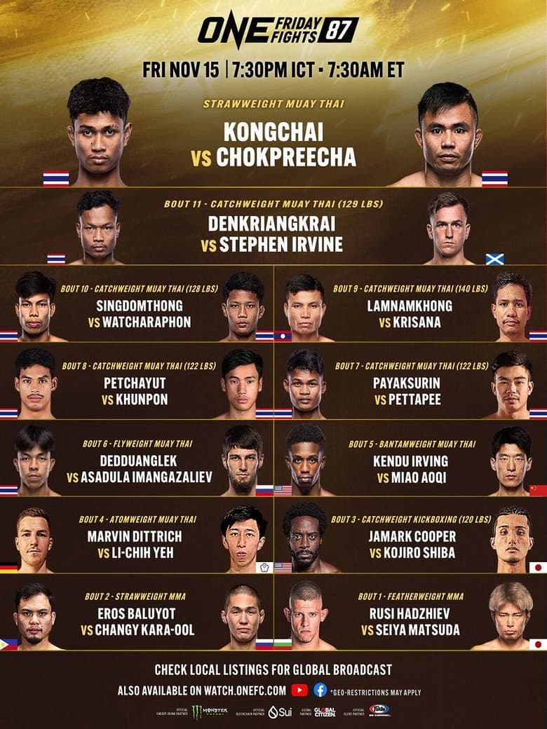 ONE Friday Fights 87: Kongchai vs. Chokpreecha
