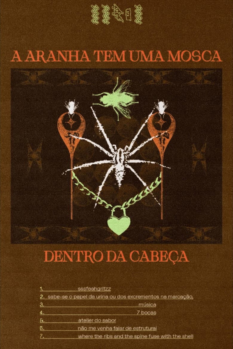 A aranha tem uma mosca dentro da cabeça